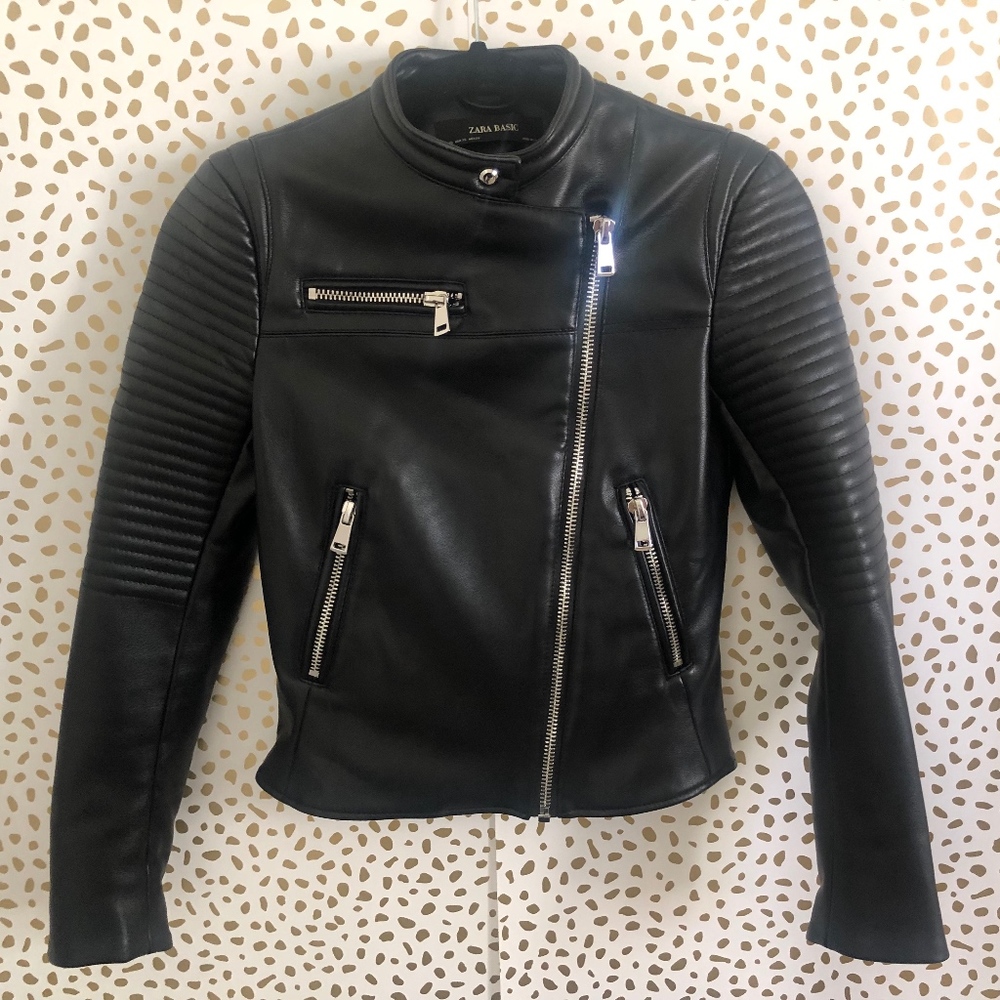 XS Zara Faux Leather Jacket